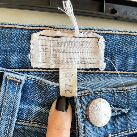 Current/Elliott The Stiletto Skinny Jeans in Powell Womens Size 27 0 Denim - Picture 7 of 12